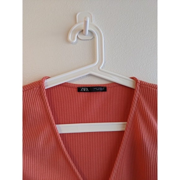 Zara crop top - short sleeve- rose color - Picture 3 of 3